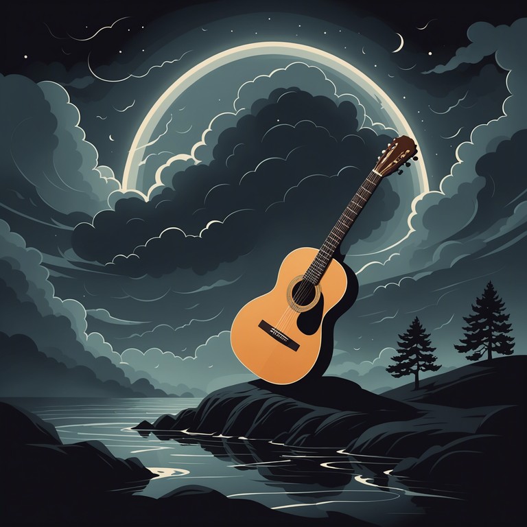 A unique piece that embodies the chaos of a storm with the softness of whispered nuances. The track uses deliberate rhythmic disruptions contrasted with serene melodic fragments, creating an atmosphere of a chaotic yet strangely calming storm. This abstract blend captures the essence of order within chaos, reflected through the delicate yet unpredictable sound of a classical guitar.