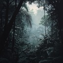 eerie forest melodies with dark ambient jungle undertones