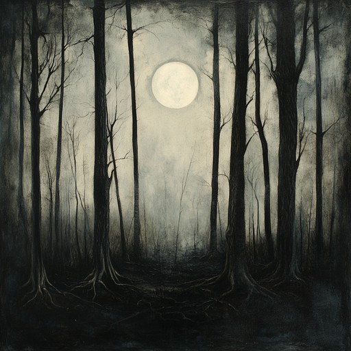 A dark and eerie instrumental crafted with folk melodies, evoking shadowy forests under a haunting moonlight. Intricate and unsettling, this piece captures the eerie whispers of nature's hidden realms