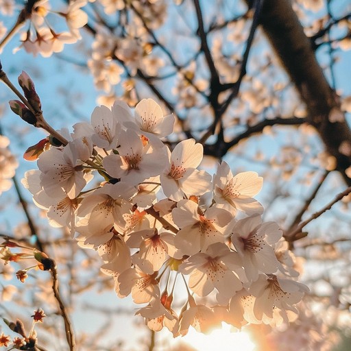 A calming melody that flows like a gentle breeze through cherry blossom petals, evoking the tranquility and beauty of a serene evening in an anime setting. This piece blends subtle piano notes with delicate synth pads to create an atmosphere of peace and contemplation.