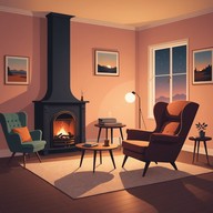 evening melodies, warm fireside jazz tunes