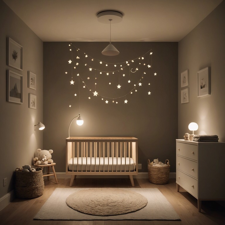 A melodic and soft composition utilizing a music box to create an atmosphere of peace and serenity, specially crafted to aid infants and young children in falling asleep with ease.