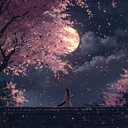 mystical koto melodies unveil secrets under moonlit blossoms