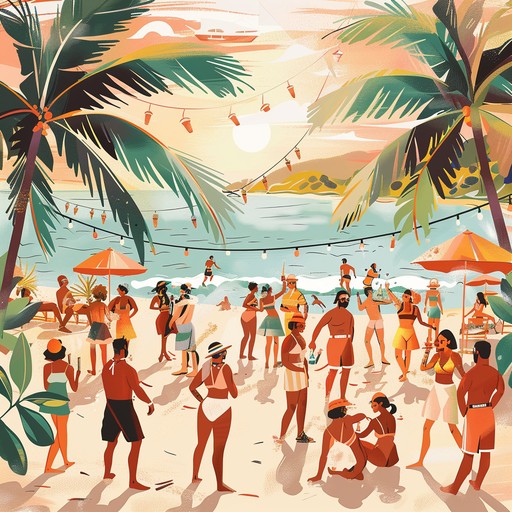 An energetic reggaeton instrumental that blends vibrant island rhythms with lively beats, creating an infectious track perfect for dancing the night away under the tropical stars. The music features engaging percussion and catchy hooks, evoking the joyous atmosphere of a beach party.