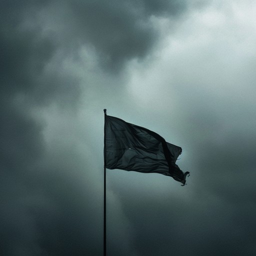 A composition that merges patriotic fervor with a chilling, dark atmosphere. It uses powerful orchestral strings and heavy percussion to evoke a sense of brooding pride, combining traditional patriotic motifs with unsettling undertones. The track builds intensity, presenting a complex duality of loyalty and foreboding, capturing the spirit of a nation through a shadowed lens.