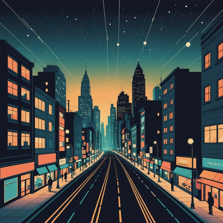 This track mirrors the electrifying atmosphere of a bustling city at night, encapsulating the essence of energy and vibrancy that pulses through the urban landscape. Utilizing dynamic shifts, the composition explores the themes of excitement and the pulsating life of the city where dreams are made