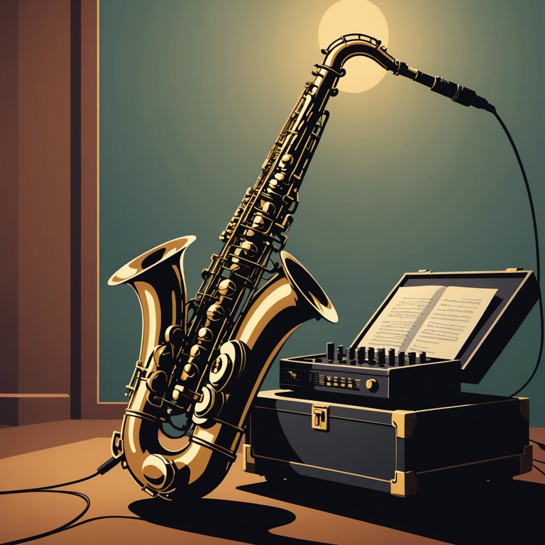 Craft this song as an enveloping wave of smooth saxophone notes that capture the essence of introspective evenings, offering an ample emotional depth that resonates with the quietness of nightfall.