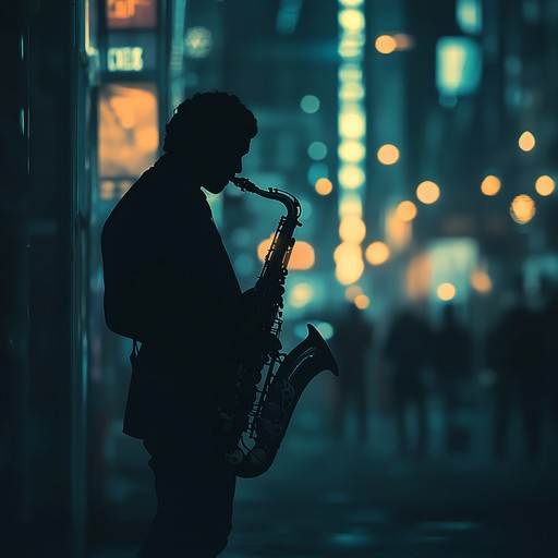 This instrumental track blends edgy jazz improvisations with soulful undertones, led by a haunting saxophone melody over energetic drum patterns. It evokes the atmosphere of the city at night, filled with mystery and vitality.