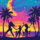 bright, energetic dance track for summer parties outdoors