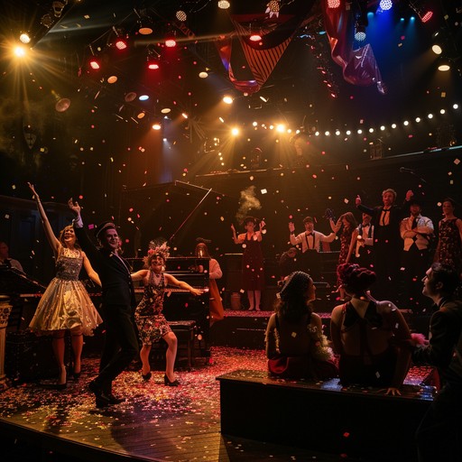 This track brings to life the playful charm of a vintage circus act in a cabaret setting. The lively accordion leads a bouncy ensemble through joyful melodies and dynamic changes, creating an entertaining and whimsical atmosphere. Ideal for evoking images of old timey circus performances and cabaret shows.