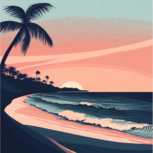 A soothing instrumental reggae track featuring mellow guitar melodies and laid back rhythms that transport listeners to a peaceful island paradise at dusk.
