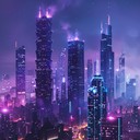 euphoric journey through neon lit cyberpunk cityscapes