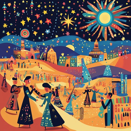A captivating instrumental combining infectious funk grooves with enchanting middle eastern melodies, featuring oud and percussive elements evoking desert magic.