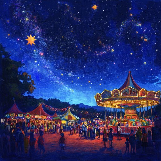 A high energy polka infused with elements of a lively carnival atmosphere, featuring cosmic sound effects and jubilant melodies. It's a fun, upbeat track that makes listeners want to dance and celebrate. Ideal for festive occasions or playful scenes that need a bit of extra flair.