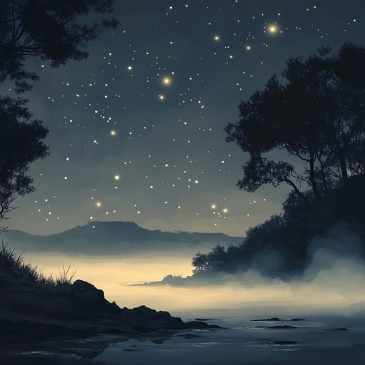 Embark on a magical, dreamlike journey through a wondrous, celestial dreamscape where ethereal orchestral sounds paint an enchanting atmosphere, blending serene strings, soft woodwinds, and gentle harp to transport the listener into a realm of tranquility and awe.