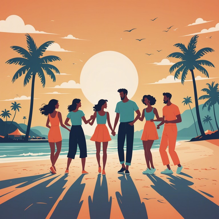A musical embodiment of a perfect summer day, filled with laughter, dancing, and the spirit of youth. Vibrant synthesizer sounds make you feel like you are dancing under the sun at the best summer party.