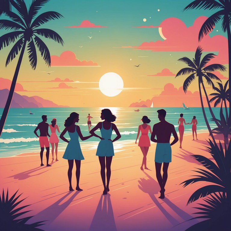 Envision a serene beach setting where the sun sets slowly and the cool breeze mixes with soft, danceable beats bringing a feeling of joy and relaxation. This alternative description emphasizes the setting and experience, connecting the musical vibes to emotional summer scenes. Envision a serene beach setting where the sun sets slowly and the cool breeze mixes with soft, danceable beats bringing a feeling of joy and relaxation. This alternative description emphasizes the setting and experience, connecting the musical vibes to emotional summer scenes.