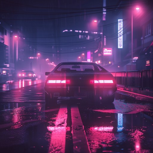 Pulsing basslines and frenetic breakbeats drive this high-energy drum and bass track, evoking the feeling of racing through a neon-lit cityscape at night. Glitchy electronic effects and atmospheric pads add a futuristic, cyberpunk edge to the sound.