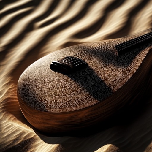 An evocative piece featuring the oud, weaving a tense melody that transports listeners to the heart of middle eastern sands. The composition conjures images of shadowy dunes, hidden paths, and ancient secrets beneath the sands.