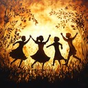 an uplifting instrumental dance track celebrating joy and togetherness.