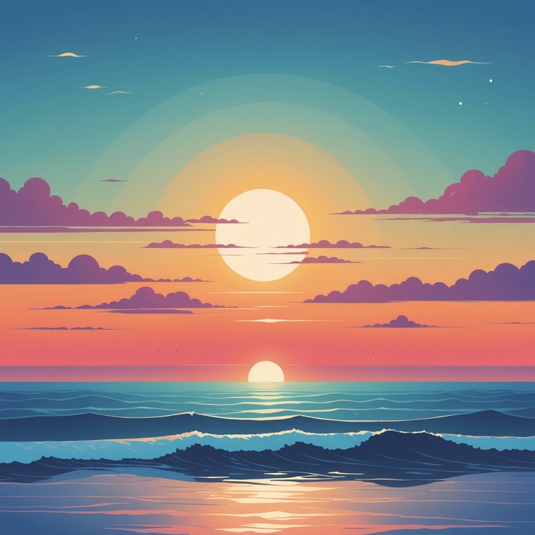 This composition captures the stunning splendor of a sunrise over vast tranquil waters, weaving the beauty of dawn with the mystery of the sea. The music progresses from gentle morning whispers to a powerful crescursion reminiscent of the ocean's timeless majesty.