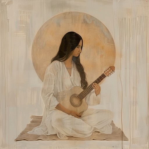 This tranquil instrumental piece showcases the beauty and depth of hindustani classical music. The slow, melodic phrases of the sitar intertwine with the gentle harmonium drone and the subtle tabla rhythms, creating a serene atmosphere that invites introspection and inner peace. The composition gradually builds in complexity and intensity, taking the listener on a spiritual journey through the rich tapestry of indian classical music.