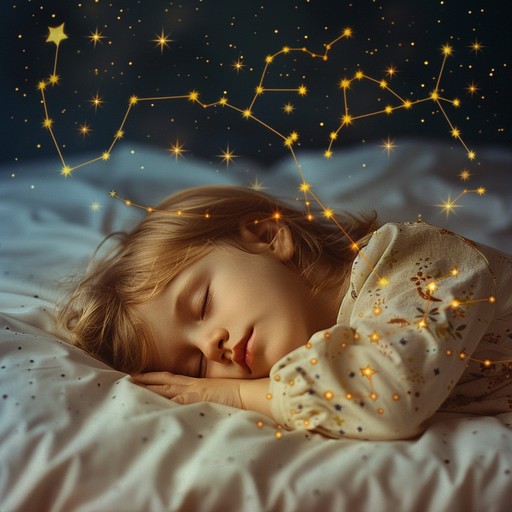 A serene and enchanting instrumental lullaby created to soothe and relax children into gentle slumber. Inspired by the tranquility of a starry night, the composition delivers whimsical and calming melodies that spark imagination and peaceful dreams.