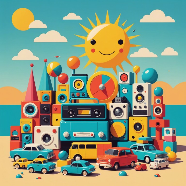 This instrumental track blends the sounds of playful children, whimsical toy instruments, and bubbling beats that recall sunny days spent with beloved toys. The melody carries the lightweight joy and boundless imagination of youth, making it perfect for family moments.