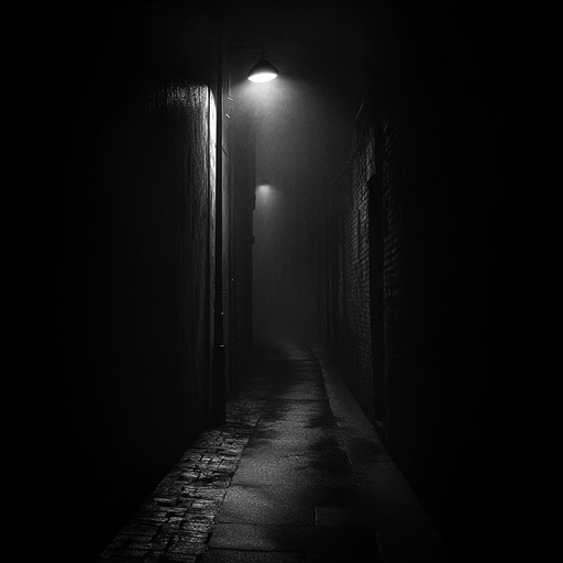 A dark and brooding instrumental jingle that captures the feeling of wandering through a desolate midnight alley. The piece builds a chilling and somber atmosphere with haunting melodies and a minimalist arrangement, making it perfect for evoking feelings of suspense and solitude.