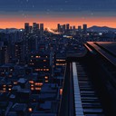 instrumental k pop capturing seoul's night with serene piano melodies.