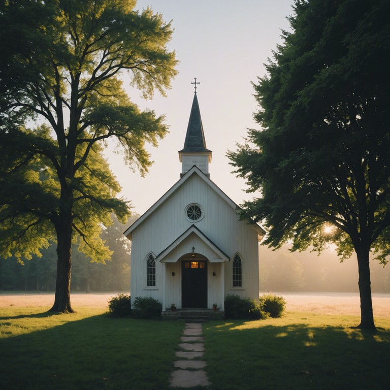 A tranquil yet uplifting track that evokes a sense of mystical revelation and spiritual awakening, blending traditional gospel elements with ethereal soundscapes to create a soothing, immersive listening experience.