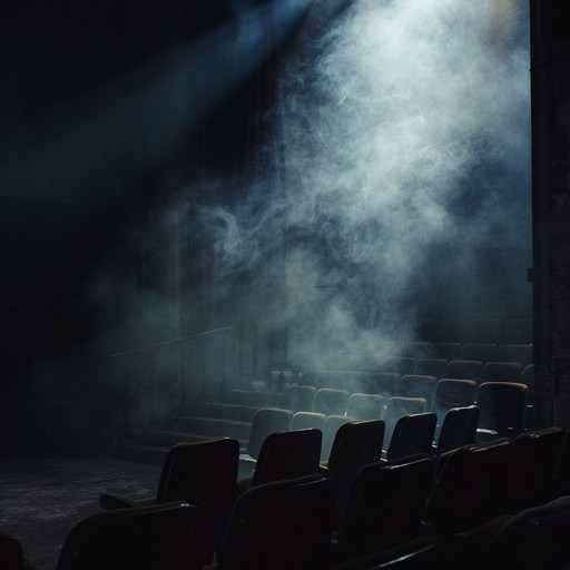 Dive into the shadows of an enigmatic cabaret with haunting piano chords, bold brass sections, and ethereal strings. The composition creates a vivid picture of a smoky, dim lit theater where secrets unfold, and passions ignite in the night.