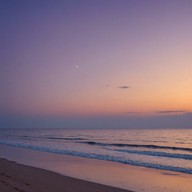 gentle guitar strums with beach sunset sounds