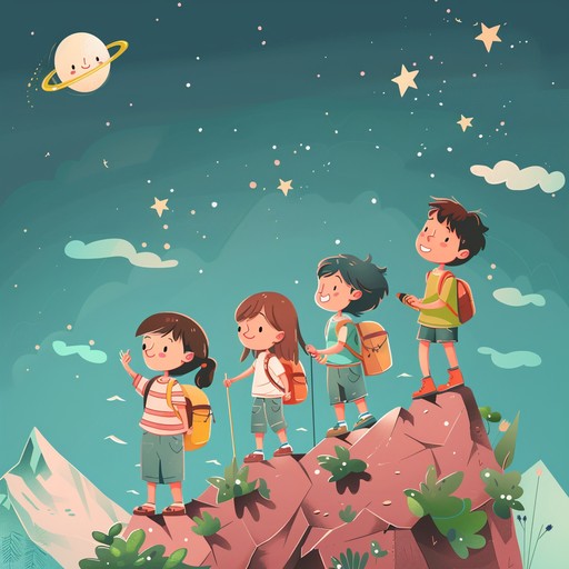 This lively track combines playful melodies and dynamic rhythms to inspire and enthuse young listeners on their adventures. Perfect for a background score in children's content, it features bouncing beats and whimsical harmonies, creating a sense of excitement and joy.