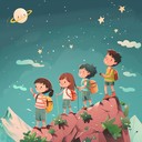 energetic and uplifting instrumental tune for young explorers