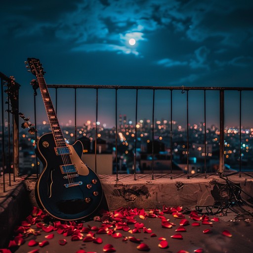 A gritty electric guitar piece that captures the rough charm of urban landscapes intertwined with the vulnerability of love. Creates an intense, emotional, and contrasting musical experience.