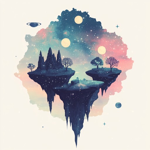 Immerse yourself in a dreamlike state through a tranquil sonic journey. Soft, ambient textures crafted with airy synths create a surreal atmosphere evoking floating through celestial landscapes. The music is spacious, serene, and enveloping, offering listeners an out of world experience that feels calming and introspective.