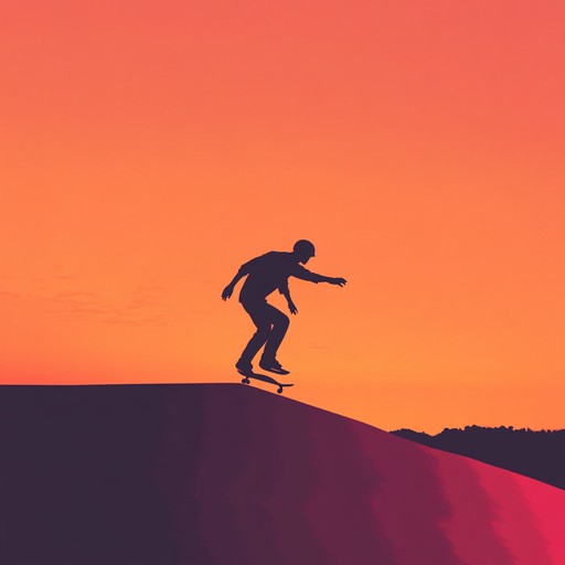 Blend chill lofi beats with energetic rhythms, capturing sunset skate vibes