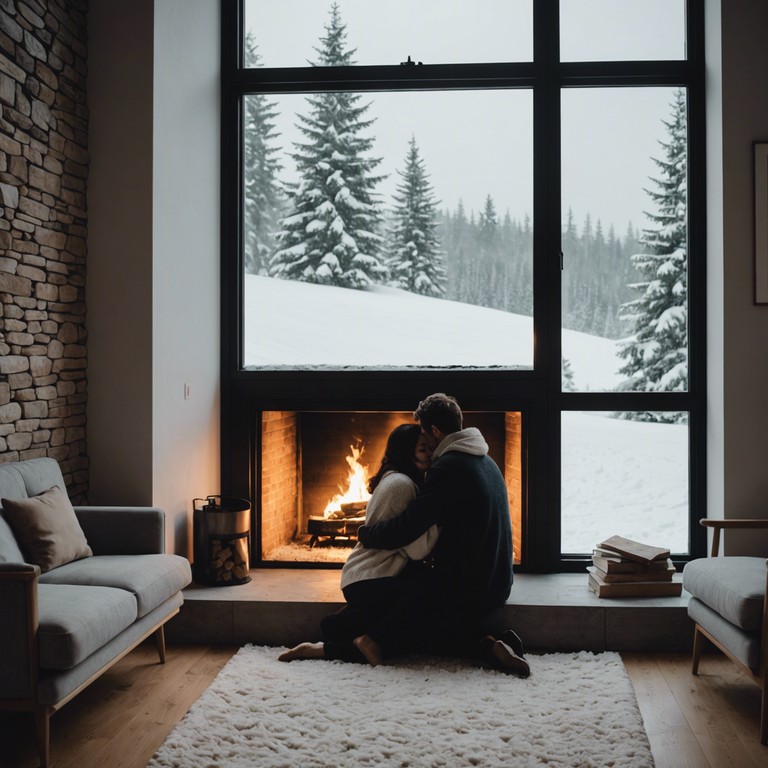 This track encapsulates the essence of a romantic, snowy holiday evening with gentle instrumental cues that evoke warm feelings of love and companionship during the festive season. The music swirls like gentle snowflakes, creating a serene soundscape ideal for cozy moments by the fire or heartfelt reunions.