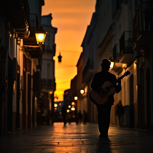 Delve deeper into the rich emotional and historical landscape of sevilla. This alternative version maintains the reflective nature but emphasizes the soul stirring, profound connection between the musician and the ancient walls that surround them, evoking a deeper sense of place and identity.