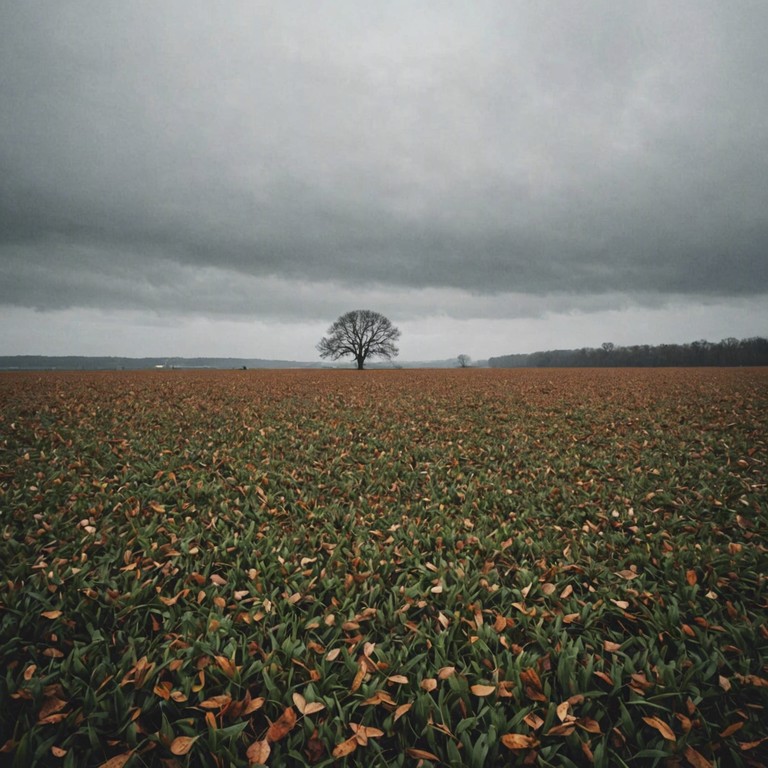 A soundscape that wails and whispers like the wind against old wooden windowsills, this music stirs a sense of suspense and depth as it ponders on the moments just before a storm unleashes its fury. The harmonica's melancholic voice serves as a prelude to the unleashed power of nature.