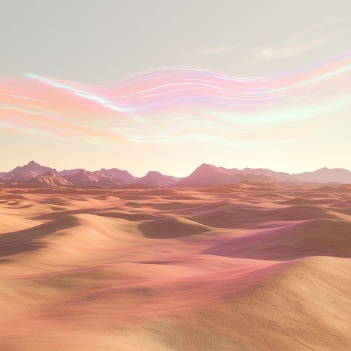 Imagine being transported to a vast, futuristic desertscape where digital illusions shimmer in the heat. This track marries throbbing electronic beats and lush ambient textures, creating a sonic journey that feels both surreal and hypnotically engaging.