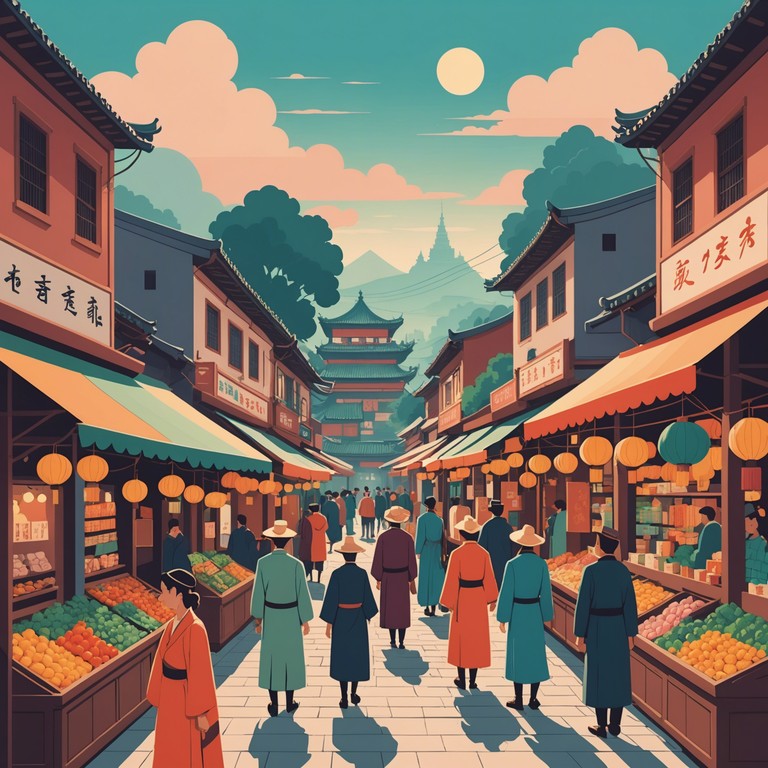 This track transports listeners to a fantastical interpretation of ancient global cultures, blending traditional ethnic instruments with whimsical, airy melodies that evoke a journey through time and mythology. The composition aims to capture the essence of historical allure mixed with a playful spirit.