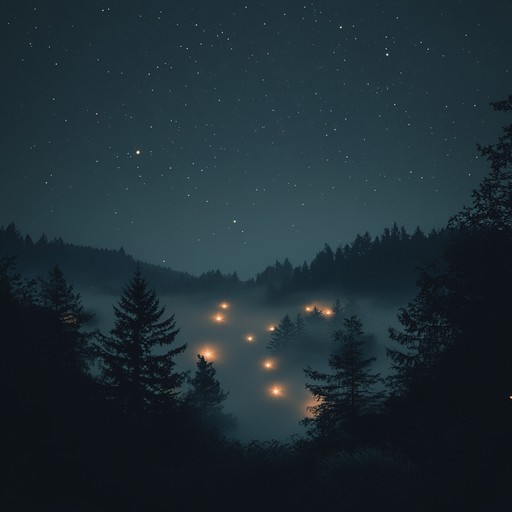 A soothing instrumental jingle with ethereal tones and gentle rhythms, creating a dreamlike atmosphere reminiscent of a peaceful night under the stars. The melody flows seamlessly, inviting listeners into a surreal and calming soundscape.