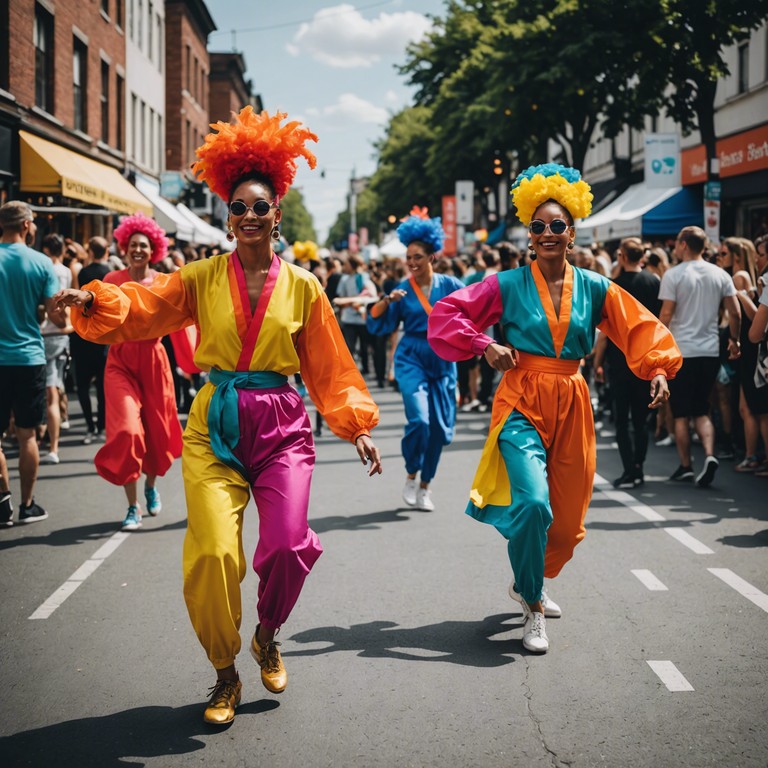 Drawing from the lively streets of havana, this instrumental piece captures the essence of a sunset fiesta where rhythmic beats and infectious energy burst forth, encouraging everyone to dance. The composition revolves around vibrant latin rhythms, showcasing complex percussion patterns and melodic interplays that embody the joyful soul of latin america.