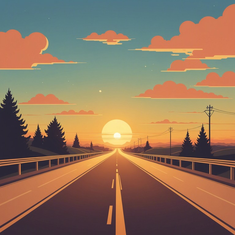 Imagine driving down an open highway as the sun dips below the horizon, colors melding into dusk, with a tune that matches your reflective yet hopeful mood. The song captures the essence of solitude turned into serenity, with each note playing out like comforting whispers against the backdrop of the twilight sky.