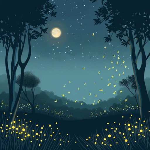 A serene instrumental designed to lull children to sleep with its gentle melodies and delicate soundscape. The music captures the essence of fireflies dancing in moonlight, creating a tranquil atmosphere perfect for bedtime. A soft xylophone leads the arrangement, supported by subtle background harmonies that evoke a sense of peaceful wonder.