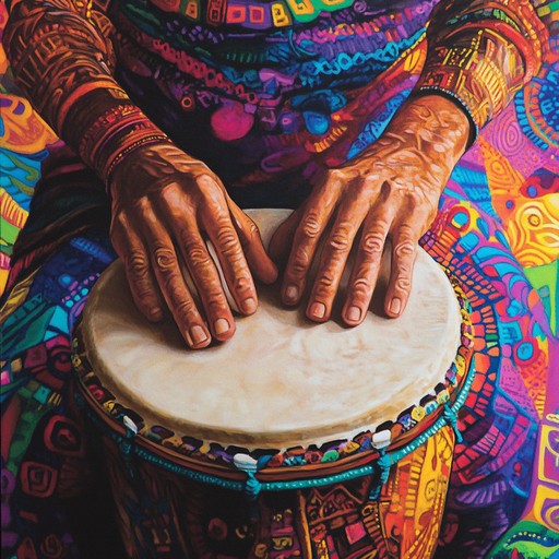 An uplifting piece with rhythmic drumming evoking the energy of traditional gatherings, intertwining music and dance to celebrate life's blessings