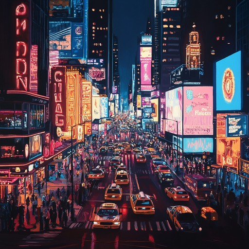 With energetic synths and driving beats, this composition represents the pulse of a vibrant city at night. Illuminated by neon, filled with life, and buzzing with activity, it captures the essence of urban excitement.