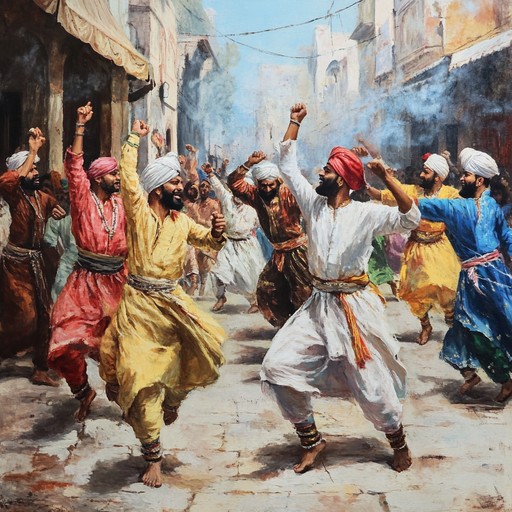 A fiery bhangra number characterized by fierce dhol energy and traditional punjabi instruments, designed to channel raw anger and unbridled intensity.